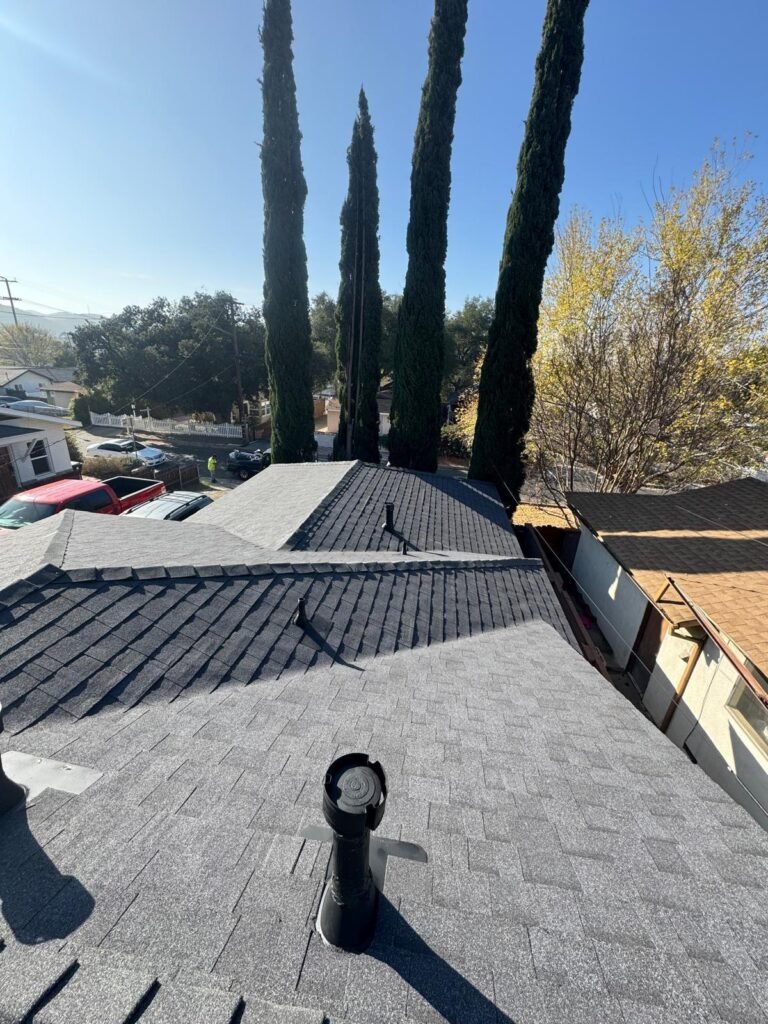 New asphalt shingle roof on home in Sherman Oaks CA